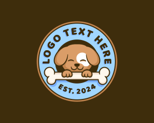 Canine - Pet Dog Bone logo design