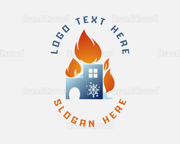 Cooling Flame House Logo