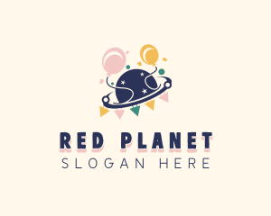 Balloon Planet Celebration logo design