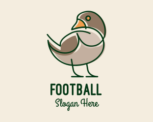Minimalist Farm Duck Logo