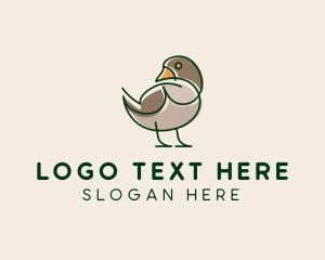 Avian - Minimalist Farm Duck logo design