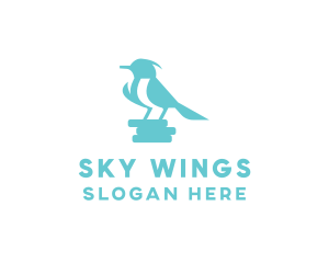 Sky Blue Little Bird logo design