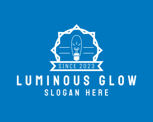 Illuminated - Light Bulb Banner logo design