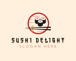 Sushi Cuisine Dining logo design