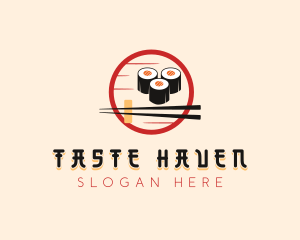 Sushi Cuisine Dining logo design