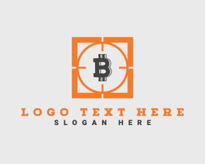 Electronic - Digital Bank Cryptocurrency logo design