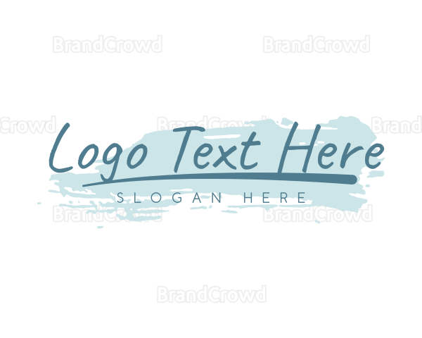 Beauty Brush Wordmark Logo