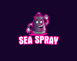 Graffiti Spray Can logo design