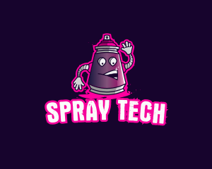 Graffiti Spray Can logo design