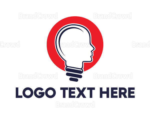 Red Head Bulb Logo