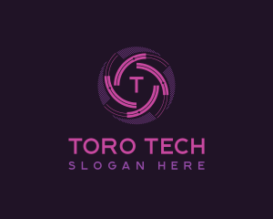 Technology AI Company logo design