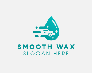 Water Droplet Car Wash logo design