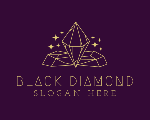 Golden Diamond Jewel logo design