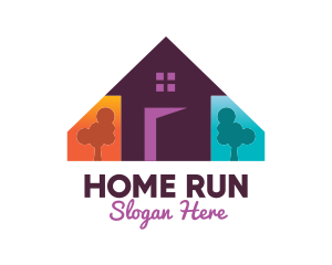 Colorful Family Home  logo design