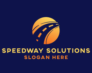 Roadway - Highway Pavement Road logo design