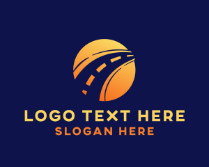 Road - Highway Pavement Road logo design