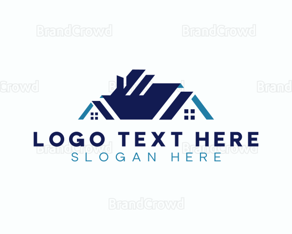Real Estate House Roof Logo