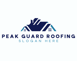 Roofing - Real Estate House Roof logo design