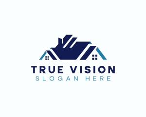 Real Estate House Roof logo design