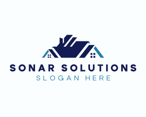 Real Estate House Roof logo design