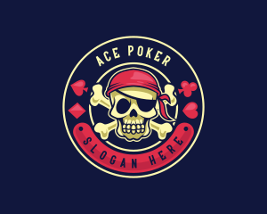 Poker - Casino Skull Poker logo design