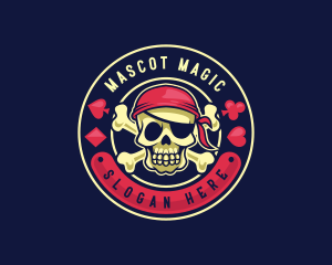 Casino Skull Poker logo design