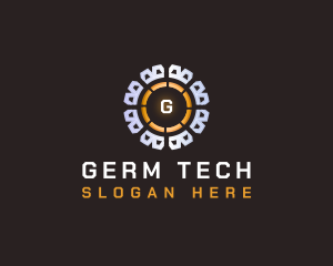 Crypto Tech Bitcoin logo design