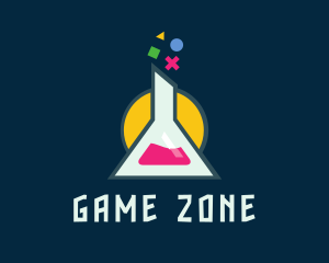Flask Game Developer logo design