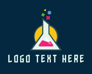 Colorful - Flask Game Developer logo design