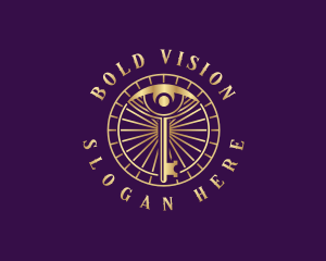 Luxury Eye Key logo design