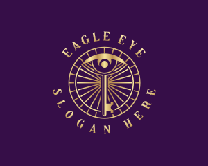 Luxury Eye Key logo design