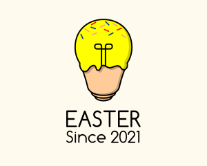 Ice Cream - Lightbulb Ice Cream logo design