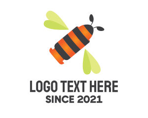 Bee - Bee Bullet Flying logo design