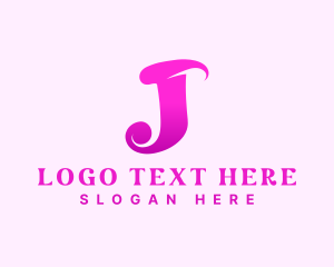 Cosmetics - Feminine Stylish Letter J logo design
