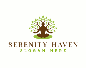 People Tree Wellness Serenity logo design