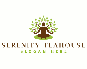 People Tree Wellness Serenity logo design