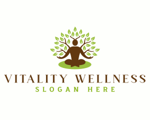 People Tree Wellness Serenity logo design