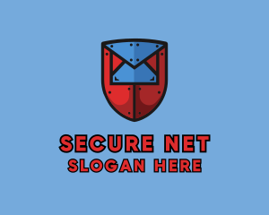 Cybersecurity - Envelope Shield Security logo design