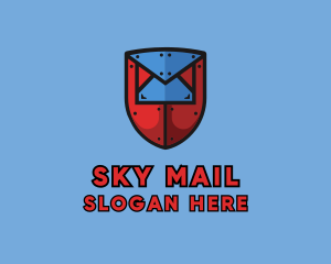 Envelope Shield Security logo design