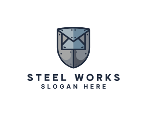 Steel Shield Mail logo design