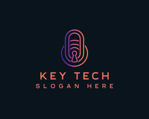 Padlock Security Tech logo design