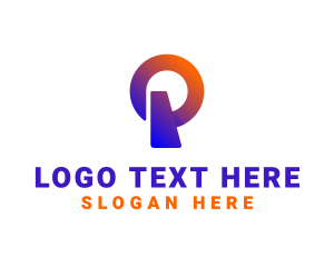 Letter P - Podcast Talk Radio Letter P logo design