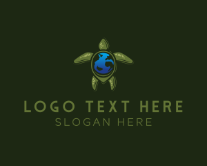 Conservation - Nature Earth Turtle logo design
