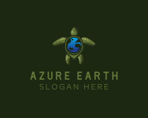 Nature Earth Turtle logo design