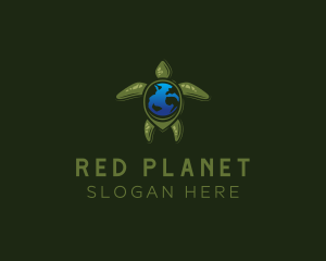 Nature Earth Turtle logo design