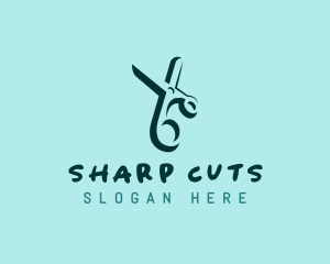 Scissors - Scissors Grooming Barbershop logo design