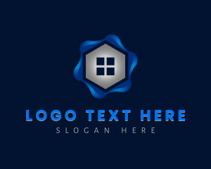 Hexagon - Realtor House Window logo design