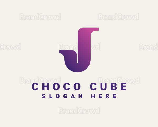 Modern Gradient Letter J Logo