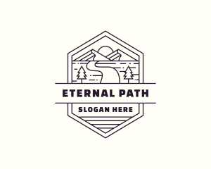 Mountain Path Journey logo design