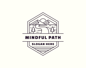 Mountain Path Journey logo design